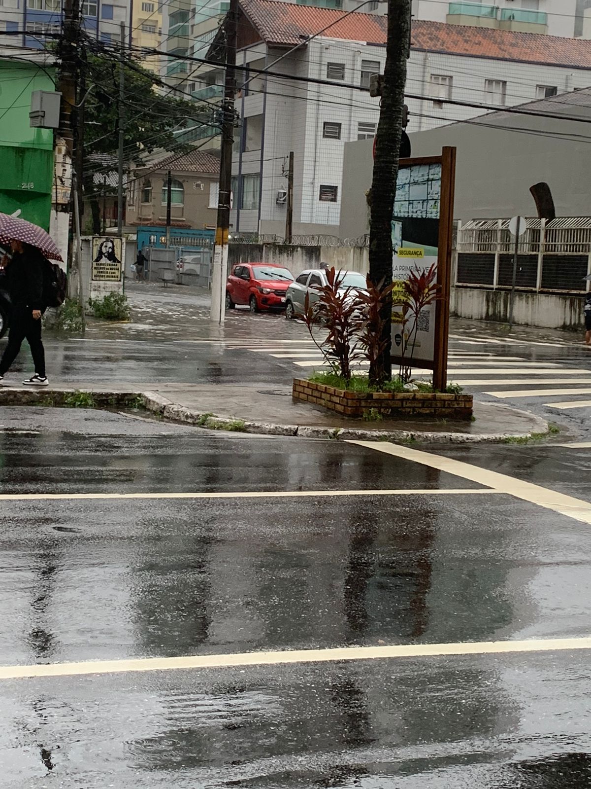 Chuvas Atingem Cidades Da Baixada Santista E Deixam Ruas Alagadas Nesta